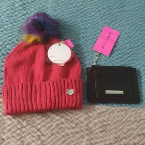 🆕 Betsy Johnson hat and wallet